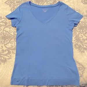 Lilly Pulitzer Robin Egg Blue Pima Cotton T-shirt Size LG